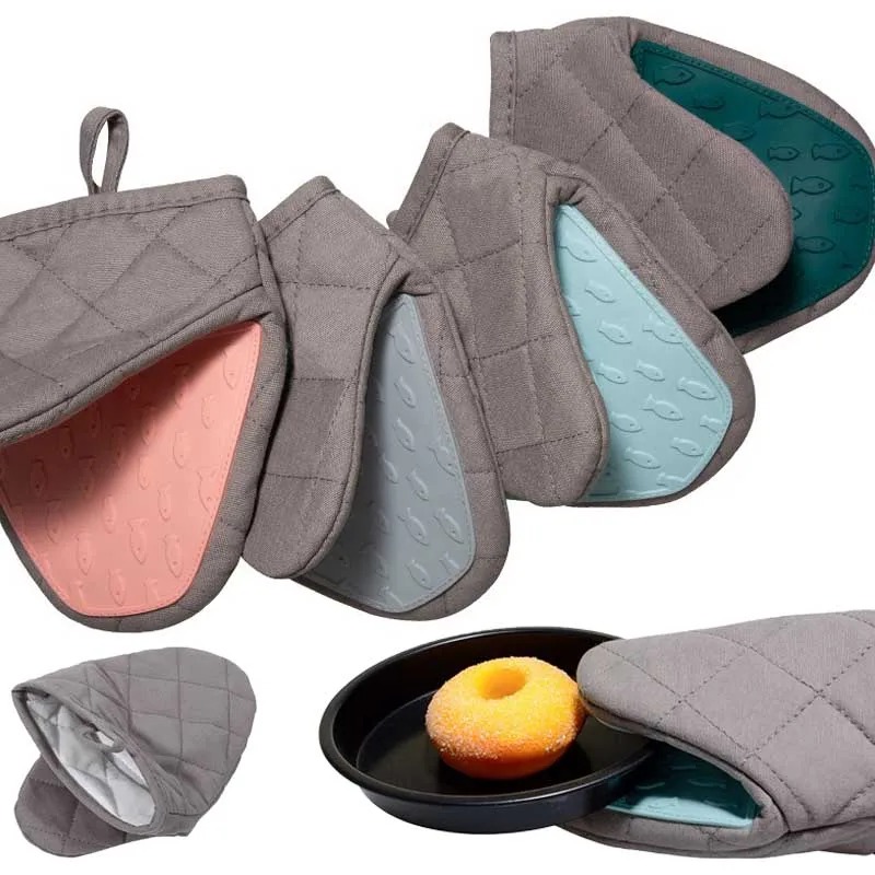 Oven Mitt Silicone - 1개 실리콘 방열 오븐 장갑, 냄비받침,
