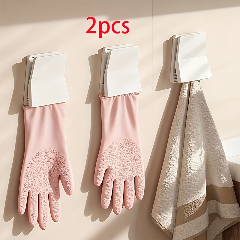 Rubber Glove Cleaning - 2개입 주방 장갑 정리용 걸이 고무