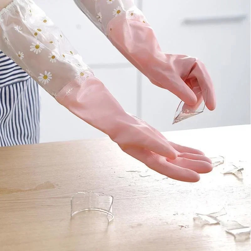 가정용 긴팔 고무장갑 설거지 장갑 주방 오븐 애완동물  - Rubber Glove Cleaning 리뷰 및 가격