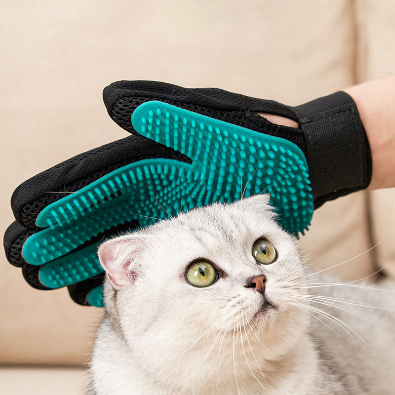 반려동물 그루밍 장갑, 고양이와 강아지를 위한 부드러운 - Rubber Glove Cleaning 리뷰 및 가격